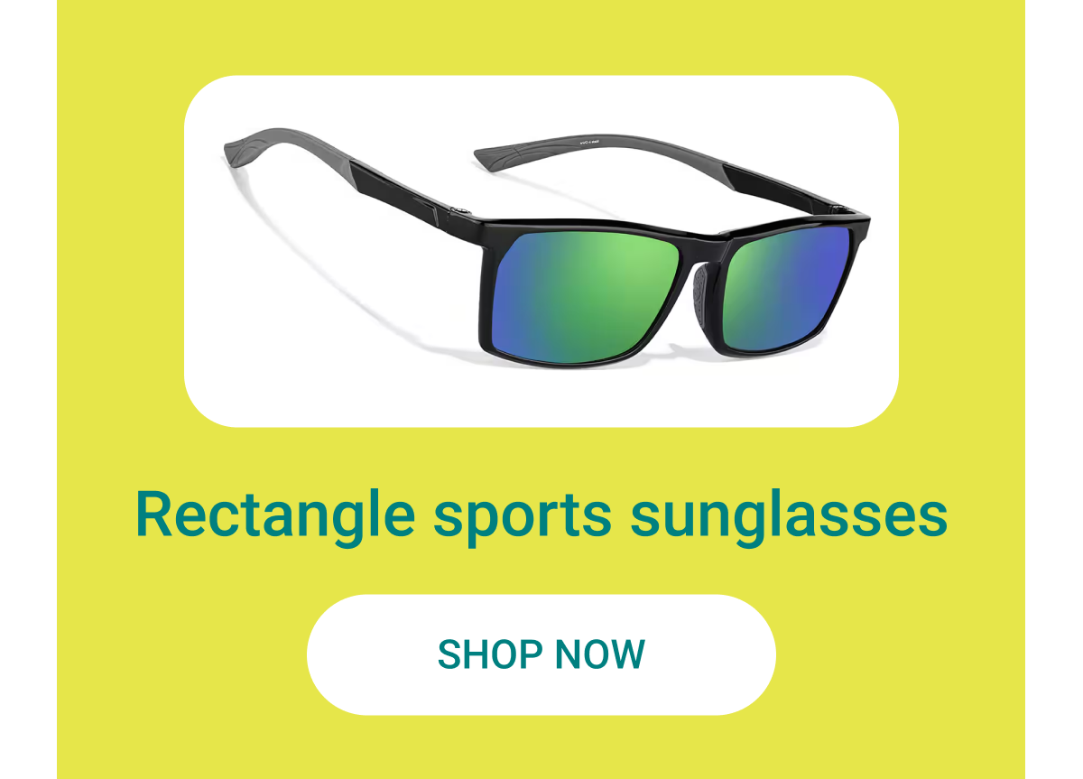 Rectangle sports sunglasses